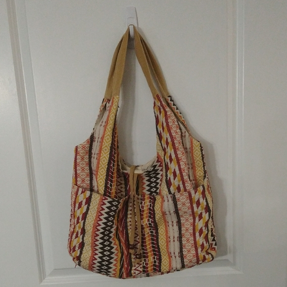 Handbags - Multicolor Patterned Women's Bag